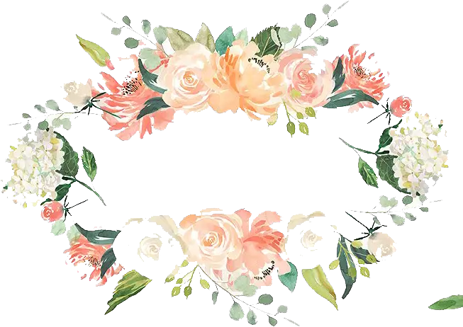  Flower Wreath Png Watercolor Branch Png Watercolor Transparent Flower Frame Border Branch Png