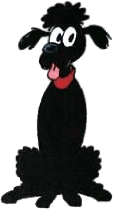  Free Png Download Pekkie The Black Poodle Images Cartoon Poodle Png