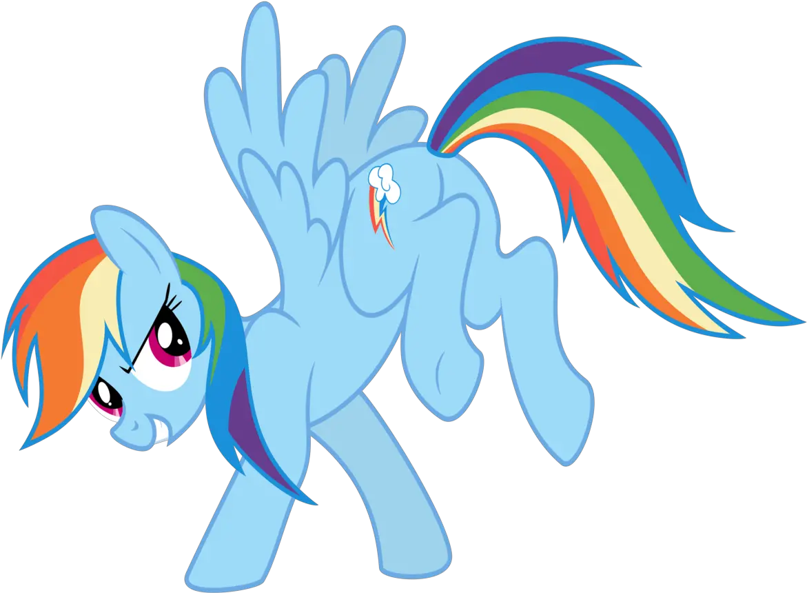  Dripponi Badass Balancing Bucking Glare Grin Rainbow Badass Rainbow Dash Png Glare Png