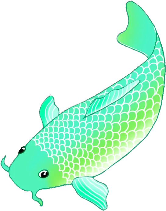  Koi Carp Clipart Transparent Koi Fish Gif Png Full Size Green Koi Fish Drawing Koi Fish Png