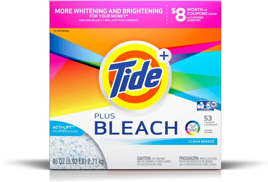  Tide Plus Bleach Powder He Laundry Tide Detergent Png Bleach Png