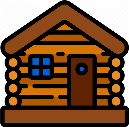  Cabin December Holidays Lodge Log Log House Icon Png Log Cabin Icon