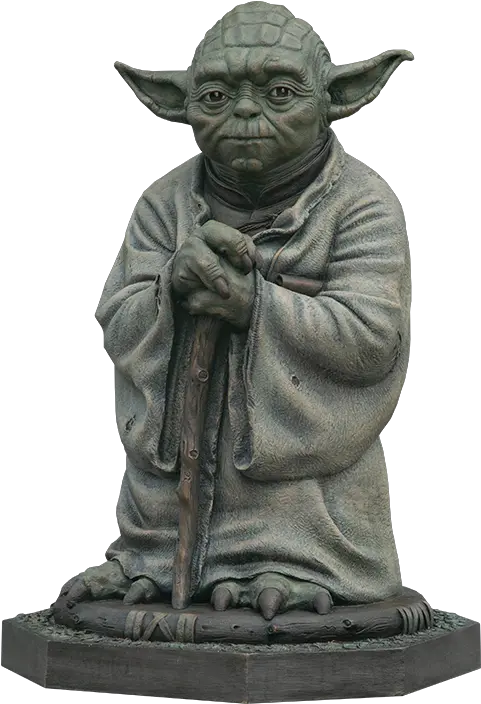  Yoda Bronze Life Yoda Bronze Statue Png Yoda Transparent