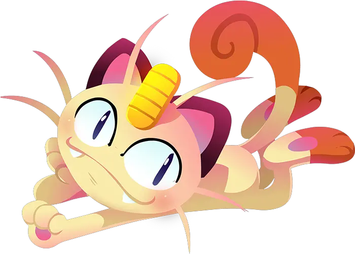  052 Meowth By Kuitsuku Fanart Meowth Png Meowth Transparent