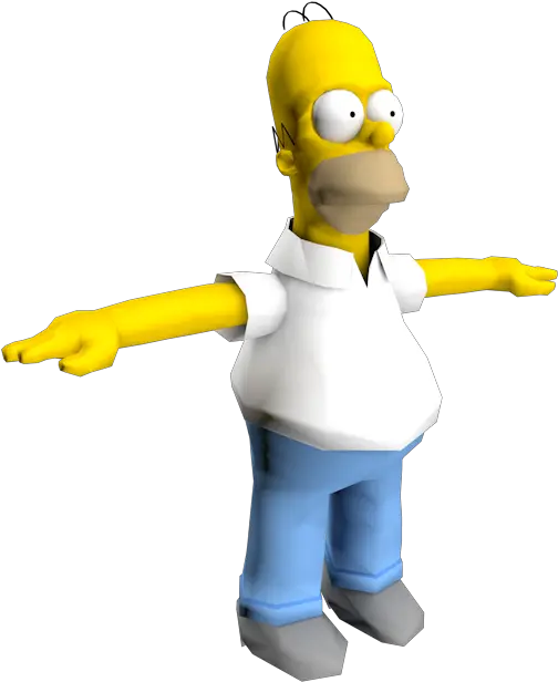  Homer Simpson Replaces White House Jets Simpsons Road Rage Homer Png T Pose Png