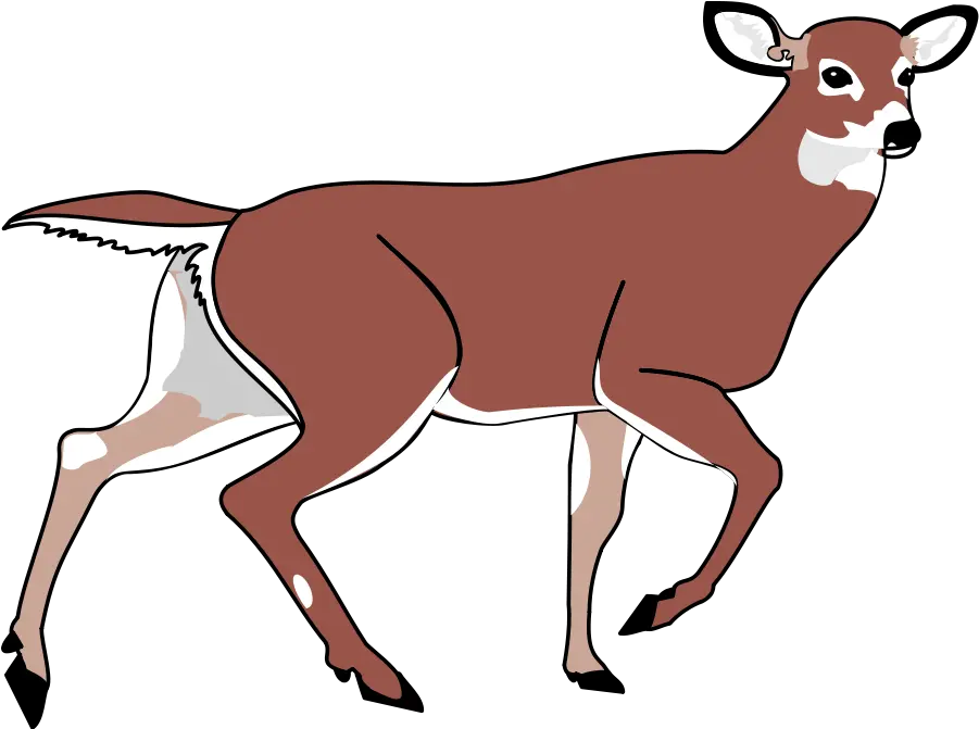  Download Deer Black And White Images Png Clipart Animated Deer Buck Png