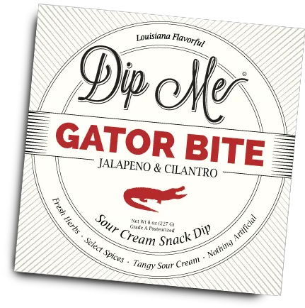  Gator Bite Dip Me Snack Snack Full Size Png Download Circle Gator Png