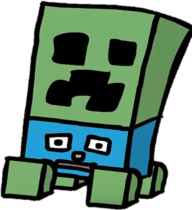  Creeper From Minecraft Box Of Crayons Object Show 87 Object Show 87 Stick Figure Png Creeper Transparent