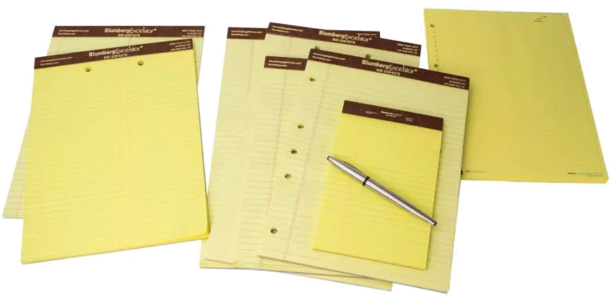  12 Pads Blumberg Trial Note Pad Litigation Ruled Numbered 1 Marking Tool Png Note Pad Png