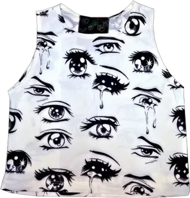  Anime Eyes Crop Top Sold By Cutexzp Anime Eye Crop Top Png Anime Eyes Transparent