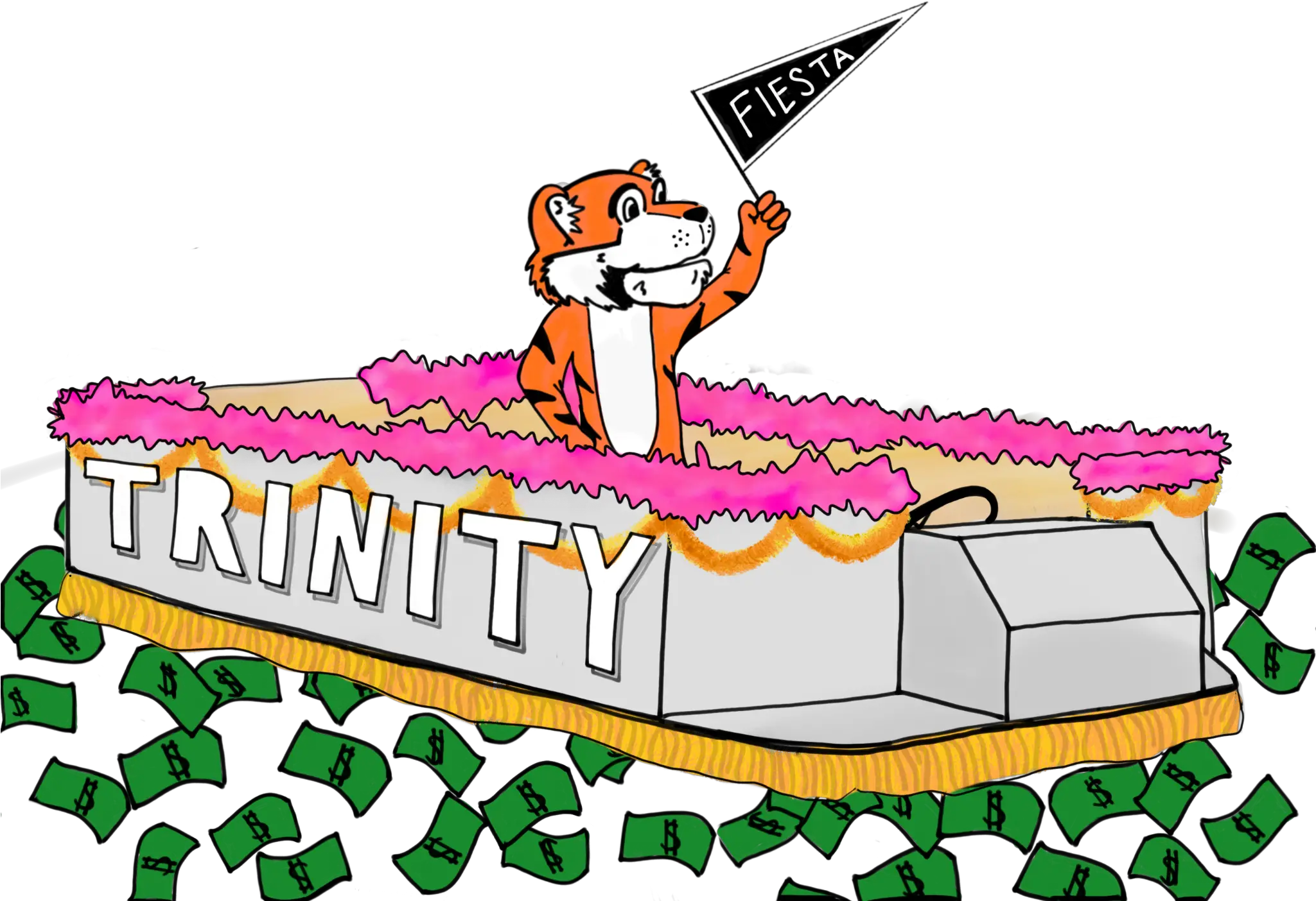  Trinity Will Participate In Two Parades This Fiesta The Cartoon Png Fiesta Png