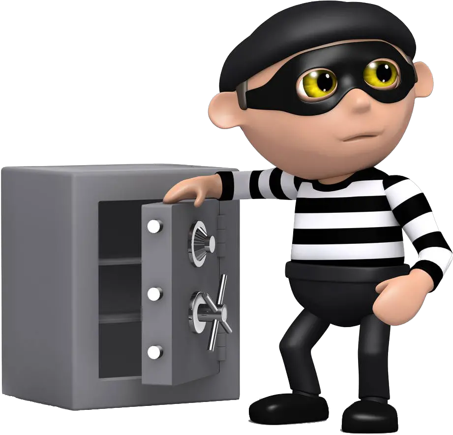  Download Png Images Pngs Theif Burglar Safe Cartoon Robber Png