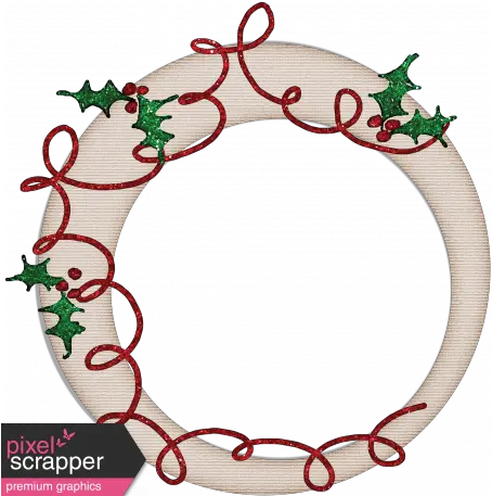  Touch Of Sparkle Christmas Frame Holly Graphic By Brooke Christmas Circle Frames Png Christmas Frame Transparent