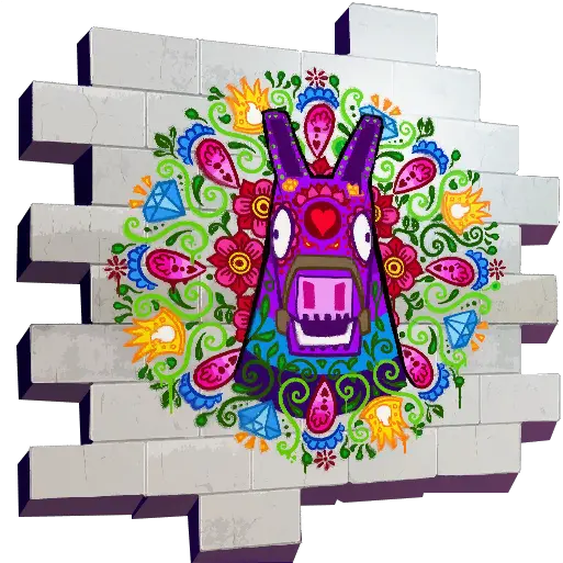  Uncommon Llama De Muertos Spray Season 5 Battle Pass Png Fortnite Llama Png