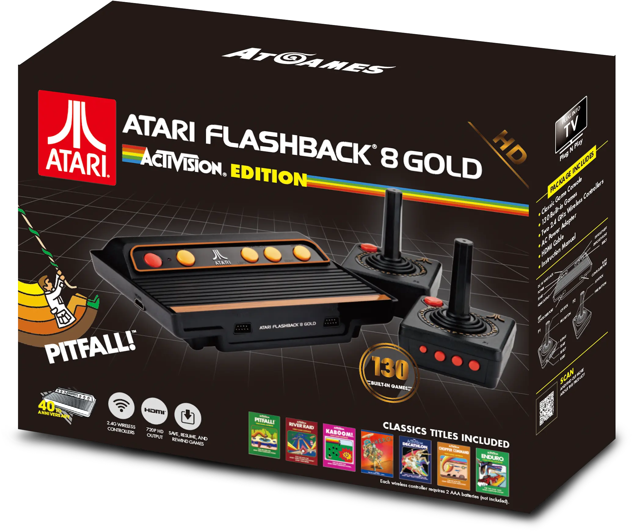  Activision Atari Flashback 8 Gold Activision Edition Png Atari Png