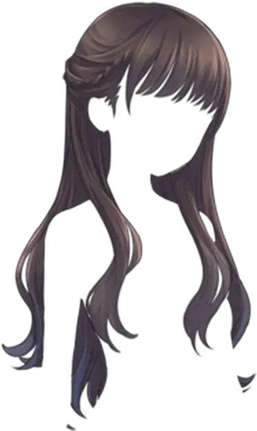  Wig Vector Fringe Hair Transparent Anime Girl Hair Drawing Png Anime Hair Transparent