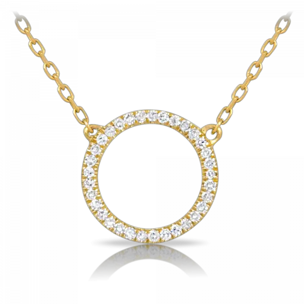  Diamond Circle Png Picture 519917 Yellow Gold Circle Diamond Pendant Yellow Diamond Png