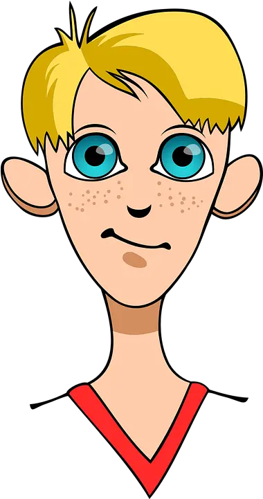  Freckles Teen Blond Blonde Cartoon Hair Boy Png Freckles Png