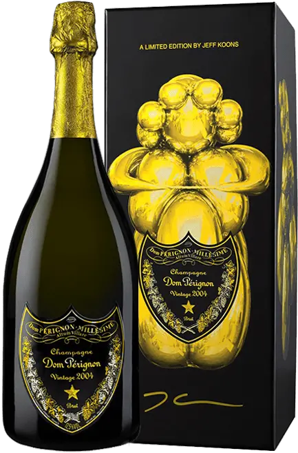  Dom Perignon 2004 Jeff Koons Limited Edition 75 Cl Case Of 6 Bottles Dom Perignon Jeff Koons 2004 Png Dom Perignon Logo