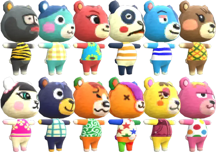  3ds Animal Crossing New Leaf Cubs The Models Resource Cub Villagers Animal Crossing Png Cubs Png