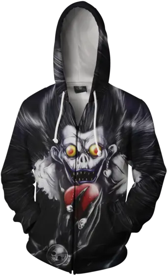  Death Note Ryuk Hoodie Ryuk Zip Up Jacket Ryuk Death Note Png Ryuk Png