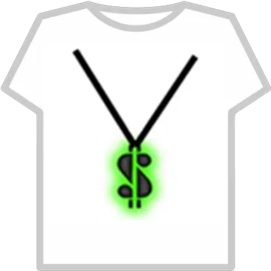  Green Dollar Logo Glow Neclace Roblox T Shirt Hacker Roblox Png Dollar Logo