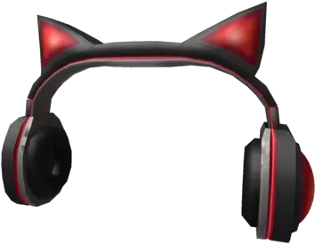  Crimson Cat Ears Headphones Headphones With Cat Ears Png Cat Ears Transparent