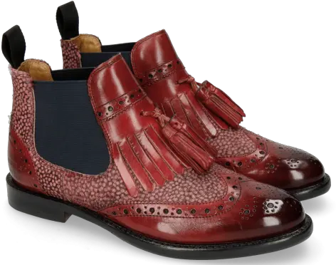  Selina 5 Burgundy Elastic Glitter Melvin U0026 Hamilton Ankle Boot Png Red Glitter Png