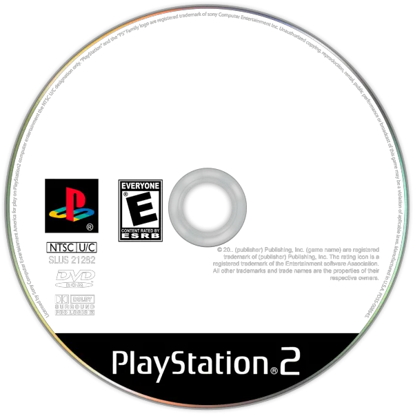  Playstation 2 Template Playstation 2 Disc Template Png Playstation 2 Logo