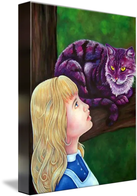  Alice And The Cheshire Cat By Tabby Cat Png Cheshire Cat Png