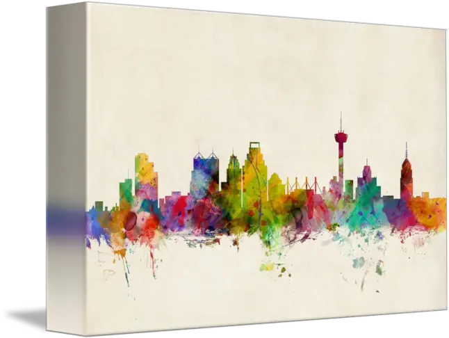  San Antonio Skyline Png San Antonio Texas Skyline Canvas Nashville Skyline Silhouette Png