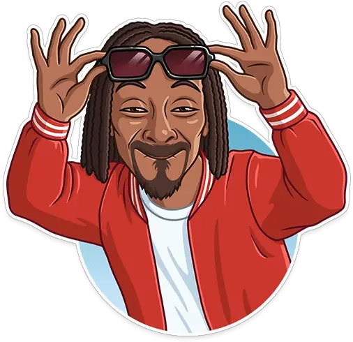  Snoop Dogg Sticker Set Handmade Products Cartoon Png Snoop Dog Png