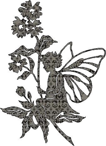  Fairy Silhouette Fairy With Flowers Silhouette Full Size Garden Fairy Silhouette Png Fairy Silhouette Png