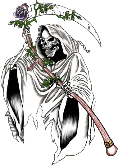  Grim Reaper Tattoos Design Grim Reaper Tattoo Flower Png Grim Reaper Transparent