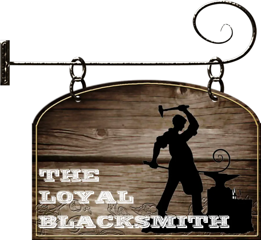  Blacksmith Logo 1 Hanging Wooden Sign Blank Png Blacksmith Logo