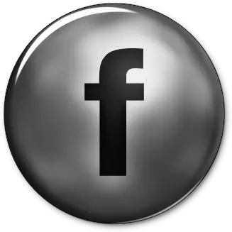  Ultra Glossy Silver Button Fb Facebook Logo Png