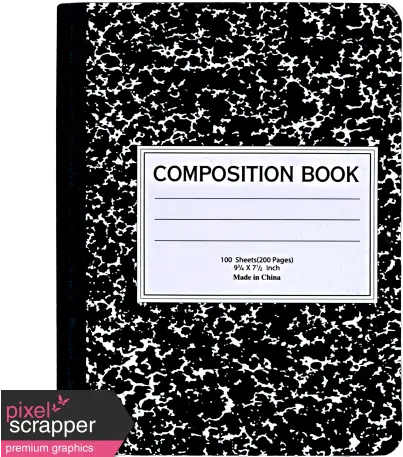  Picture Composition Notebook Transparent Background Png Composition Notebook Png