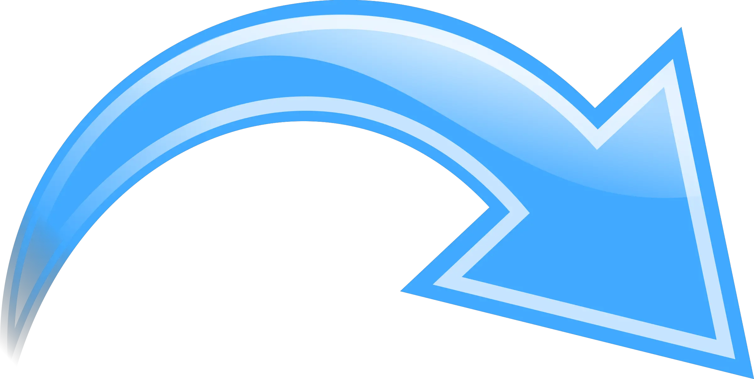 Public Domain Clip Art Image Illustration Of A Blue Curved Curved Arrow Clip Art Png Bow And Arrow Transparent Background