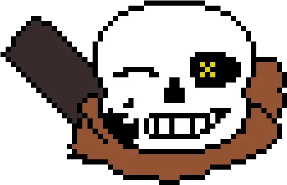  Ink Sans Head Sans Pixel Art Png Sans Head Png