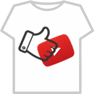  Thumbs Up And Youtube Logo T T Shirt Youtube Roblox Png Thumbs Up Logo