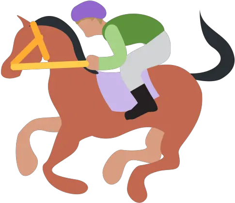  Horse Emoji Icon Of Flat Style Transparent Racehorse Emoji Png Horse Emoji Png