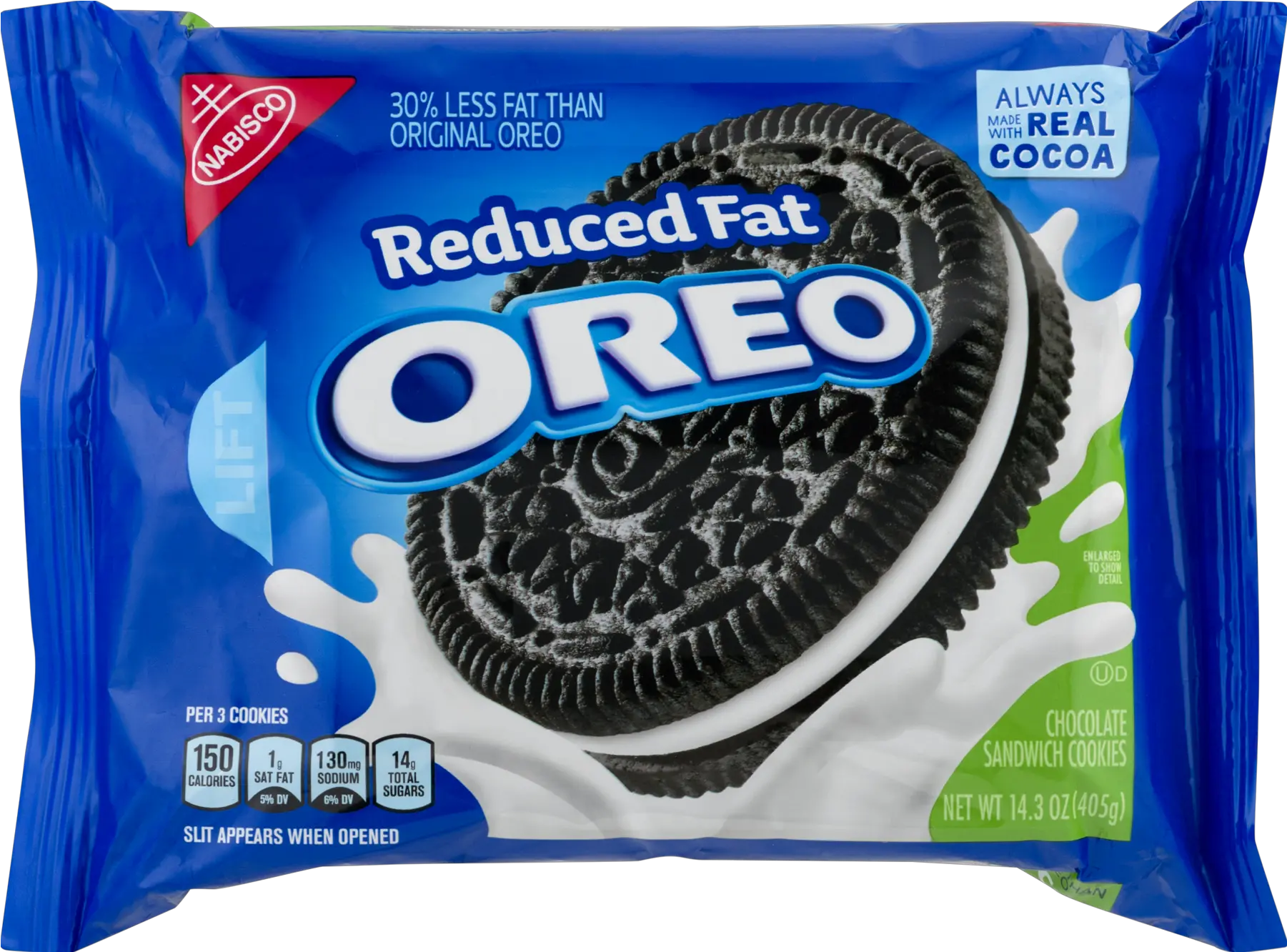  Nabisco Oreo Reduced Fat Chocolate Reduced Fat Oreos Png Oreo Png