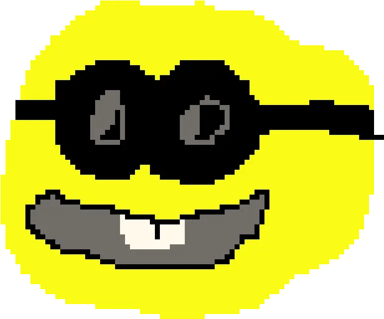  Minnion Emoji Cool Glasses Pixel Art Maker Cool Emoji Pixel Png Glasses Emoji Png