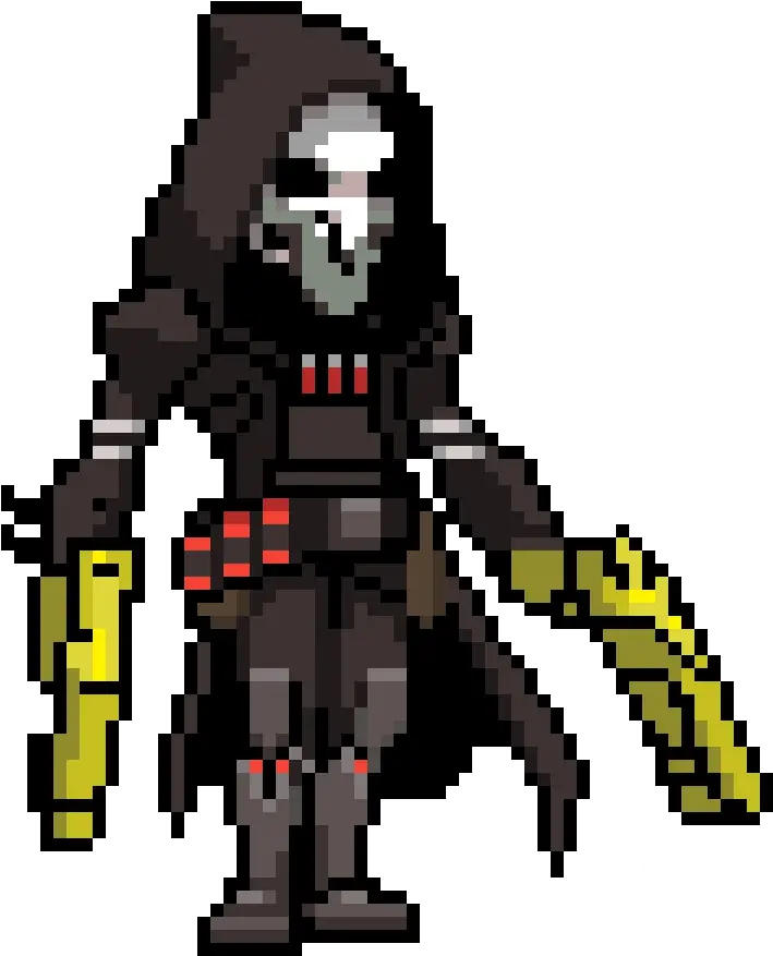  Pixilart Reaper Pixel With Golden Gunu0027s By Toxicxf Römer Png Reaper Png