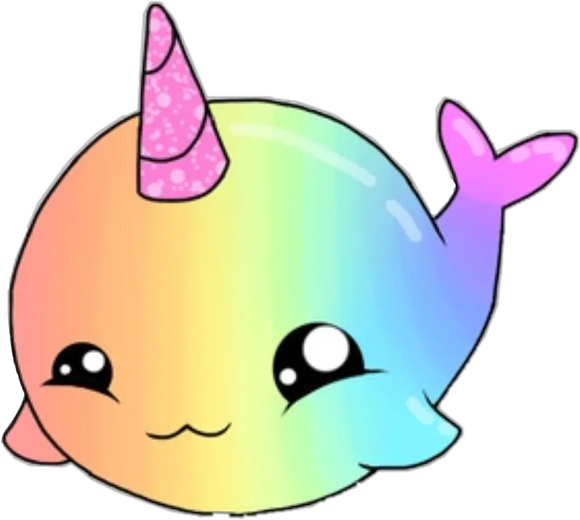  Narwhal Pink Kawaii Transparent U0026 Png Clipart Free Download Rainbow Cute Cartoon Narwhal Narwhal Png