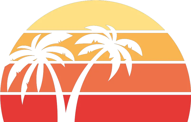  Retro Sunset Wall Decal Sunset Png Retro Anime Icon