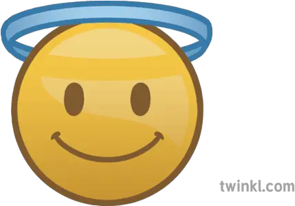  Halo Smile Emoji Christmas Festive Emote Happy Mojimaths Smiley Png Smile Emoji Png