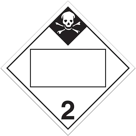  Class 2 Inhalation Hazard Placard Png Hazard Logo