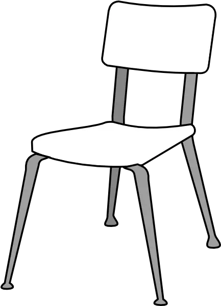  Clipart Black And White Png Image Chair Black And White Chair Clipart Png