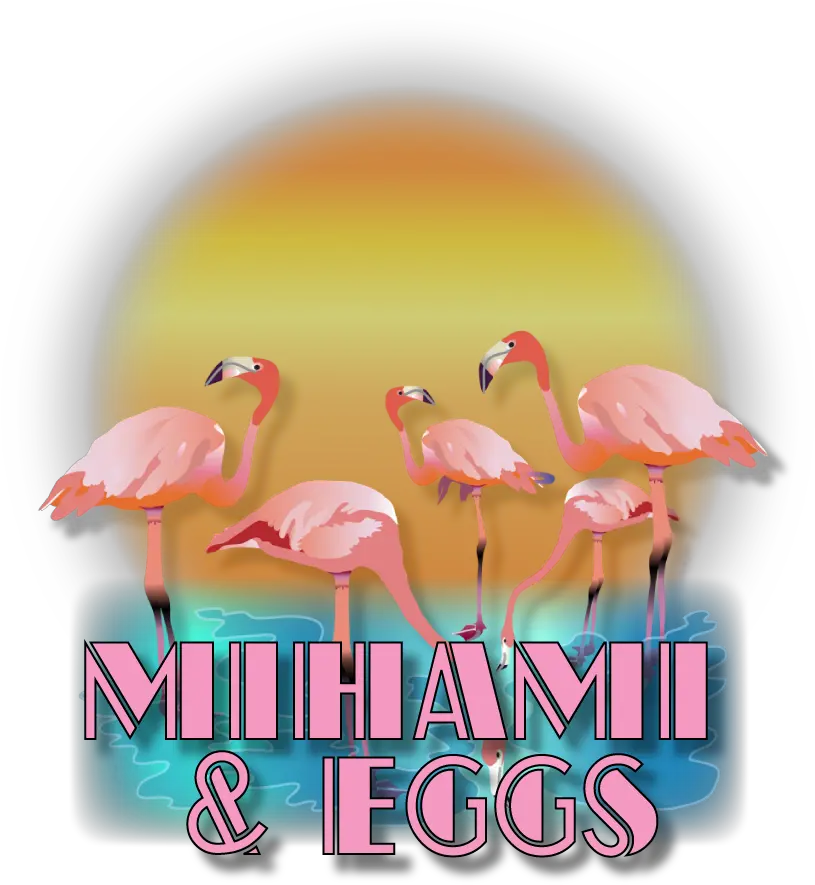  Mihami U0026 Eggs Logo Greater Flamingo Png Flamingo Logo